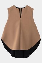 【ル フィル/LE PHIL】のライトボンディングノースリーブジレブラウス ブラウン|ID: prp329100004849176 ipo3291000000035470409