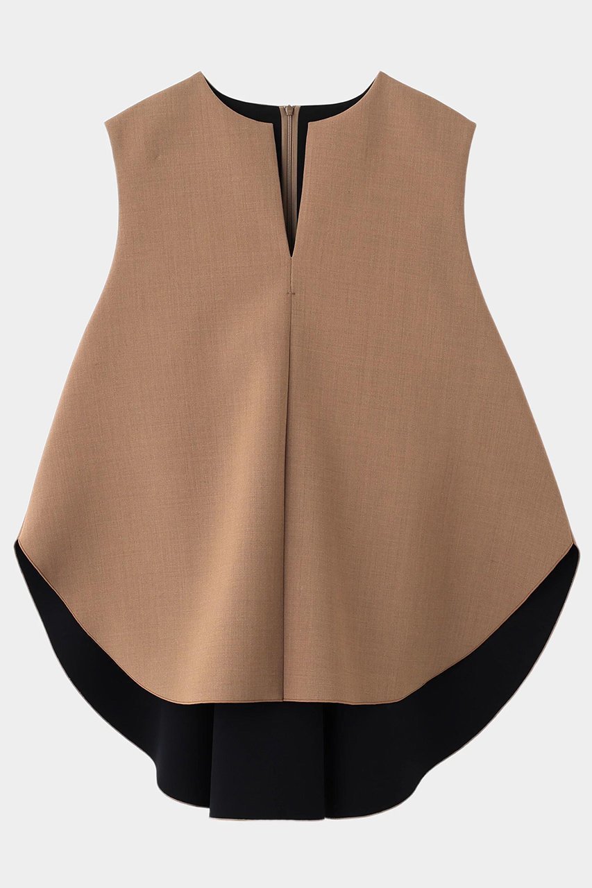 【ル フィル/LE PHIL】のライトボンディングノースリーブジレブラウス インテリア・キッズ・メンズ・レディースファッション・服の通販 founy(ファニー) ファッション Fashion レディースファッション Fashion for Women アウター Coat / Outerwear Collection トップス・カットソー Cut & Sew Tops キャミソール&ノースリーブ Camisoles & Sleeveless Tops シャツ・ブラウス・オフィスカジュアル Elegant Blouses & Button-Ups ベスト&ジレ / 重ね着スタイル Vests & Gilets カットソー Cut and Sewn Top シンプル Simple, Minimal スタンダード Standard, Basic ノースリーブ Sleeveless, No-Sleeve フォルム Silhouette, Form フラット Flat, Flat Shoes ボンディング Bonding, Bonded Fabric ブラウン|ID: prp329100004849176 ipo3291000000035470409