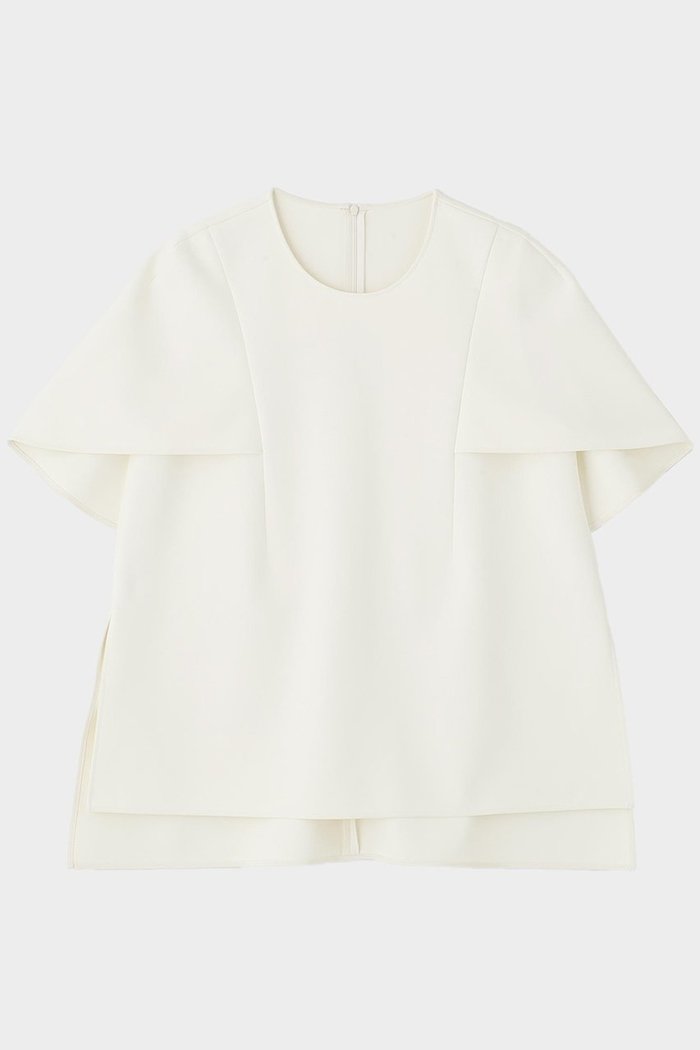 【ル フィル/LE PHIL】のライトダンボールケープブラウス インテリア・キッズ・メンズ・レディースファッション・服の通販 founy(ファニー) https://founy.com/ ファッション Fashion レディースファッション Fashion for Women トップス・カットソー Cut & Sew Tops シャツ・ブラウス・オフィスカジュアル Elegant Blouses & Button-Ups おすすめ Recommended / Our Picks コンパクト Compact, Small Size ショート Short, Short Length ストレッチ Stretch, Stretchy Fabric スリット Slit, Slit Detail スリーブ Sleeve, Long Sleeve / Short Sleeve |ID: prp329100004849177 ipo3291000000035470417