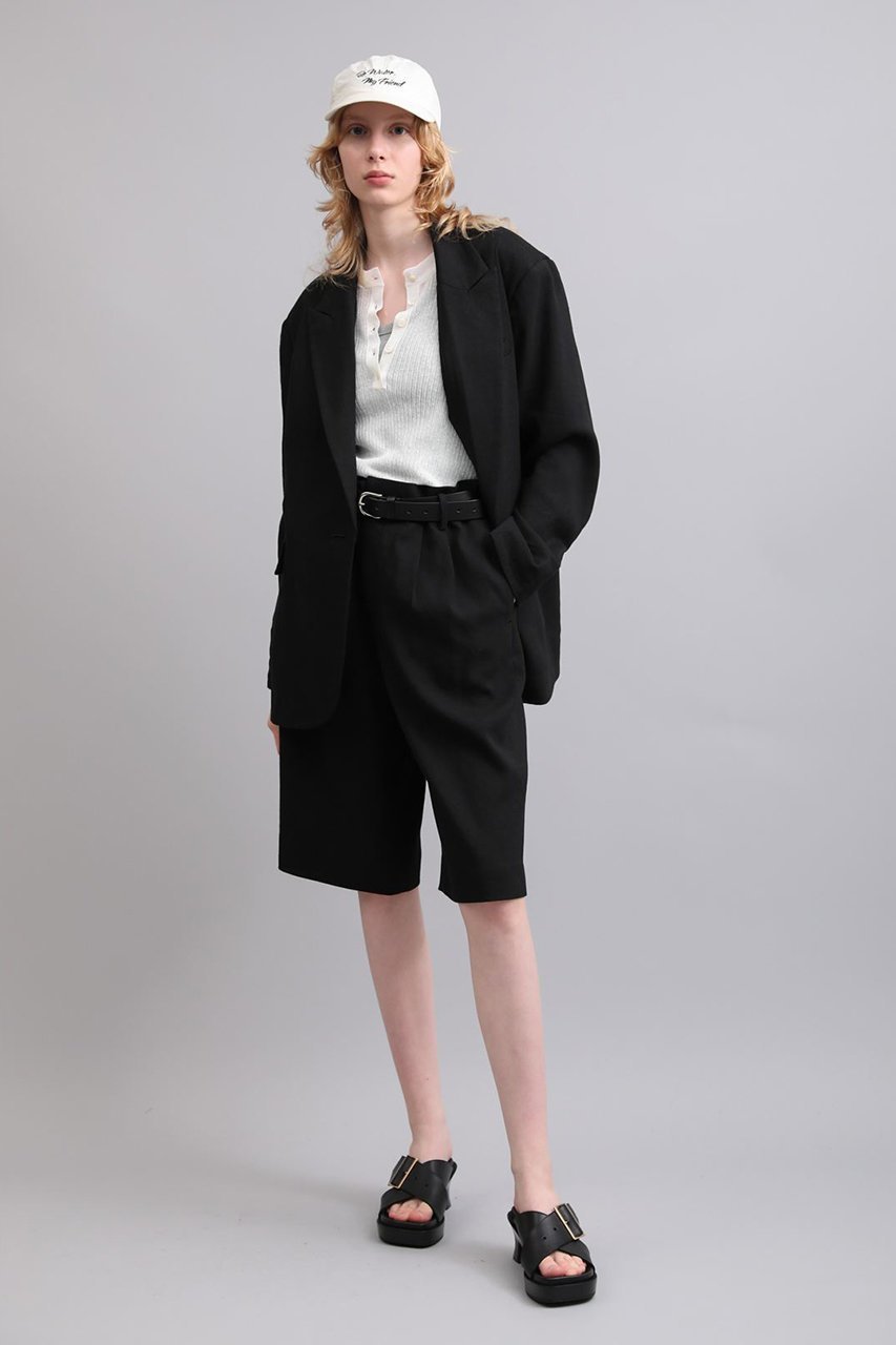 【サクラ/SACRA】のリネンウールギャバジンショートパンツ 人気、トレンドファッション・服の通販 founy(ファニー) 　ファッション　Fashion　レディースファッション　Fashion for Women　パンツ　Pants & Trousers　ショートパンツ・ハーフパンツ　High-Waisted & Relaxed Shorts　2026年　2026　ショート　Short, Short Length　ドローストリング　Drawstring, Pull Cord　ハーフ　Half, Half-Length　バランス　Balance, Style Balance　リネン　Linen, Linen Fabric　エレガント 上品　Elegant　夏　Summer　春　Spring　S/S・春夏　SS, Spring/Summer, Warm Season　other-7|ID: prp329100004849301 ipo3291000000035475909