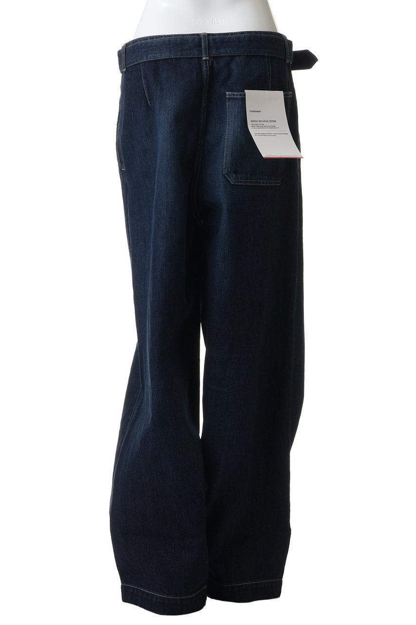 【グラフペーパー/Graphpaper】の【UNISEX】Selvage Denim Belted Pants 人気、トレンドファッション・服の通販 founy(ファニー) 　ファッション　Fashion　レディースファッション　Fashion for Women　パンツ　Pants & Trousers　デニムパンツ・ジーンズ・美脚デニム　Denim Jeans & Pants　ユニセックス　Unisex, Genderless　おすすめ　Recommended / Our Picks　テーパード　Tapered, Tapered Pants　デニム　Denim, Jeans Material　フロント　Front, Front Design　リラックス　Relax, Relaxed Fit　ワイド　Wide, Wide Fit　定番　Standard, Basic Item　other-4|ID: prp329100004849310 ipo3291000000035718746