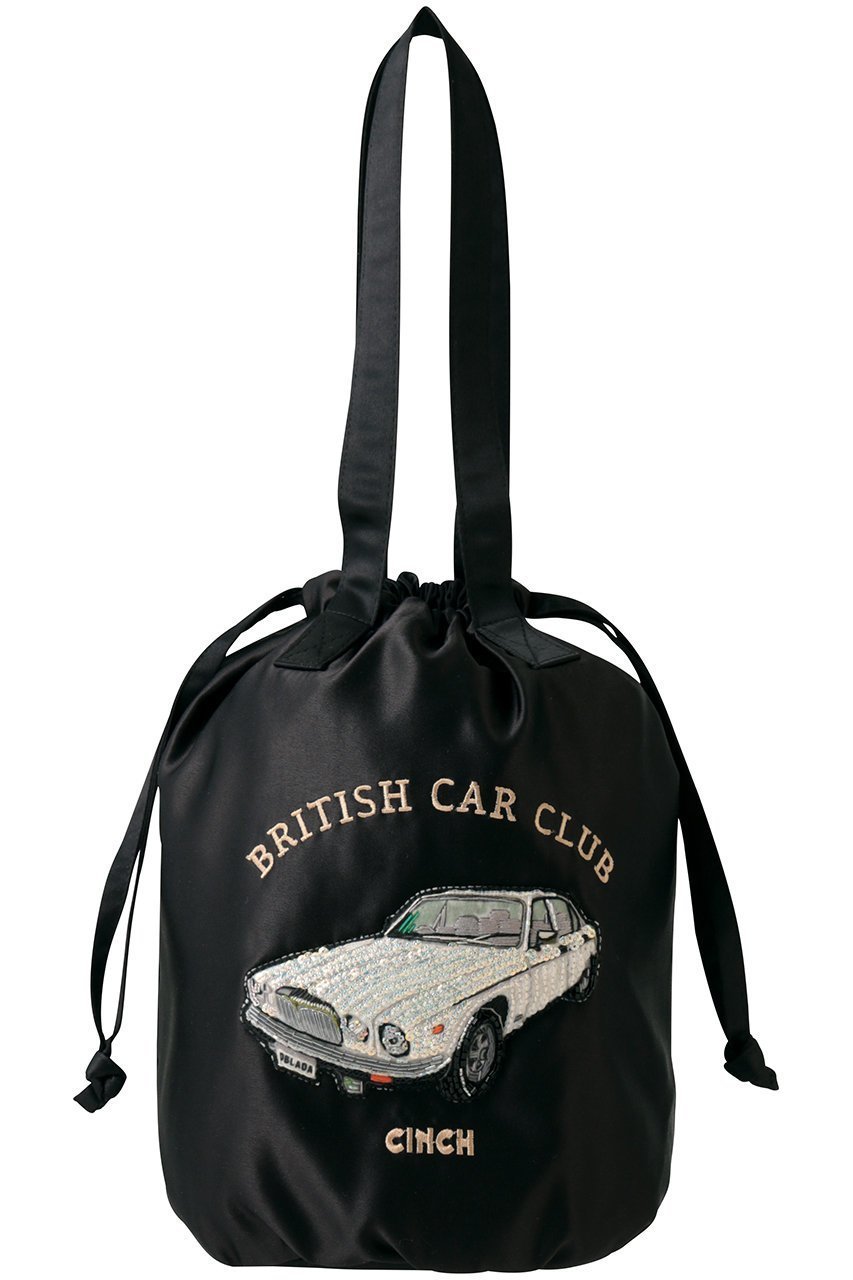 【オブラダ/Oblada】のCAR エンブロイダリーバッグ インテリア・キッズ・メンズ・レディースファッション・服の通販 founy(ファニー) 　ファッション　Fashion　レディースファッション　Fashion for Women　バッグ　Bags　クラシカル　Classical, Vintage-Inspired　スパンコール　Sequins, Sequin Embellishment　モチーフ　Motif, Design Theme　エレガント 上品　Elegant　巾着　Drawstring Bag, Kinchaku　ブラック|ID: prp329100004849313 ipo3291000000036073873