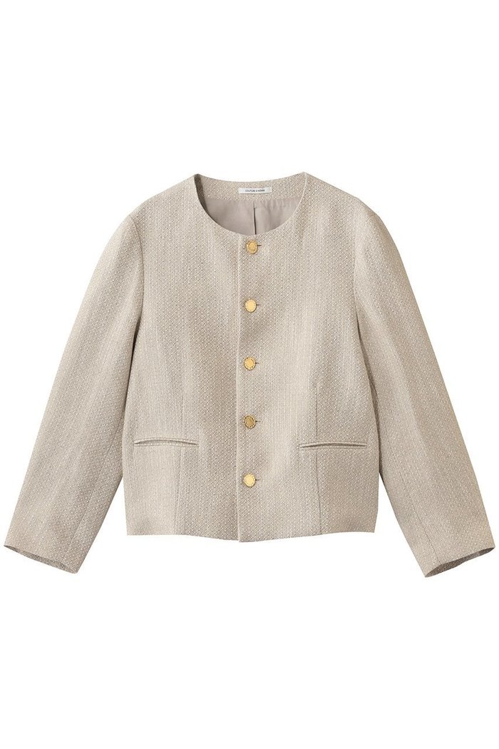 【クチュールドアダム/COUTURE D'ADAM】のサマーツイードガードジャケット インテリア・キッズ・メンズ・レディースファッション・服の通販 founy(ファニー) https://founy.com/ ファッション Fashion レディースファッション Fashion for Women アウター Coat / Outerwear Collection レディースジャケット・軽アウター Jackets エレガント 上品 Elegant ヴィンテージ Vintage Style 春 Spring カーディガン Cardigan, Knitwear サマー Summer, Summer Style ジャケット Jacket, Outerwear ジュエリー Jewelry, Accessories ツイード Twill, Twill Weave フェミニン Feminine, Girly S/S・春夏 SS, Spring/Summer, Warm Season 夏 Summer 2026年 2026 |ID: prp329100004849314 ipo3291000000035475996