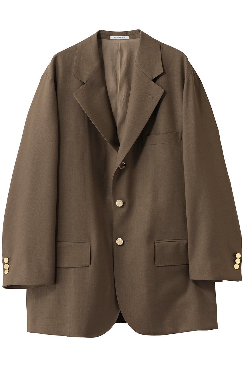 【クチュールドアダム/COUTURE D'ADAM】のビッグブレザージャケット インテリア・キッズ・メンズ・レディースファッション・服の通販 founy(ファニー) 　ファッション　Fashion　レディースファッション　Fashion for Women　アウター　Coat / Outerwear Collection　レディースジャケット・軽アウター　Jackets　2026年　2026　ジャケット　Jacket, Outerwear　ジュエリー　Jewelry, Accessories　バランス　Balance, Style Balance　エレガント 上品　Elegant　夏　Summer　春　Spring　S/S・春夏　SS, Spring/Summer, Warm Season　モカブラウン|ID: prp329100004849315 ipo3291000000035476009