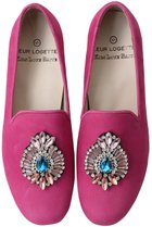 【ルール ロジェット/leur logette】の【KIDS LOVE GAITE 】カウレザーヌバックフラットシューズ ピンク|ID: prp329100004849317 ipo3291000000036073925