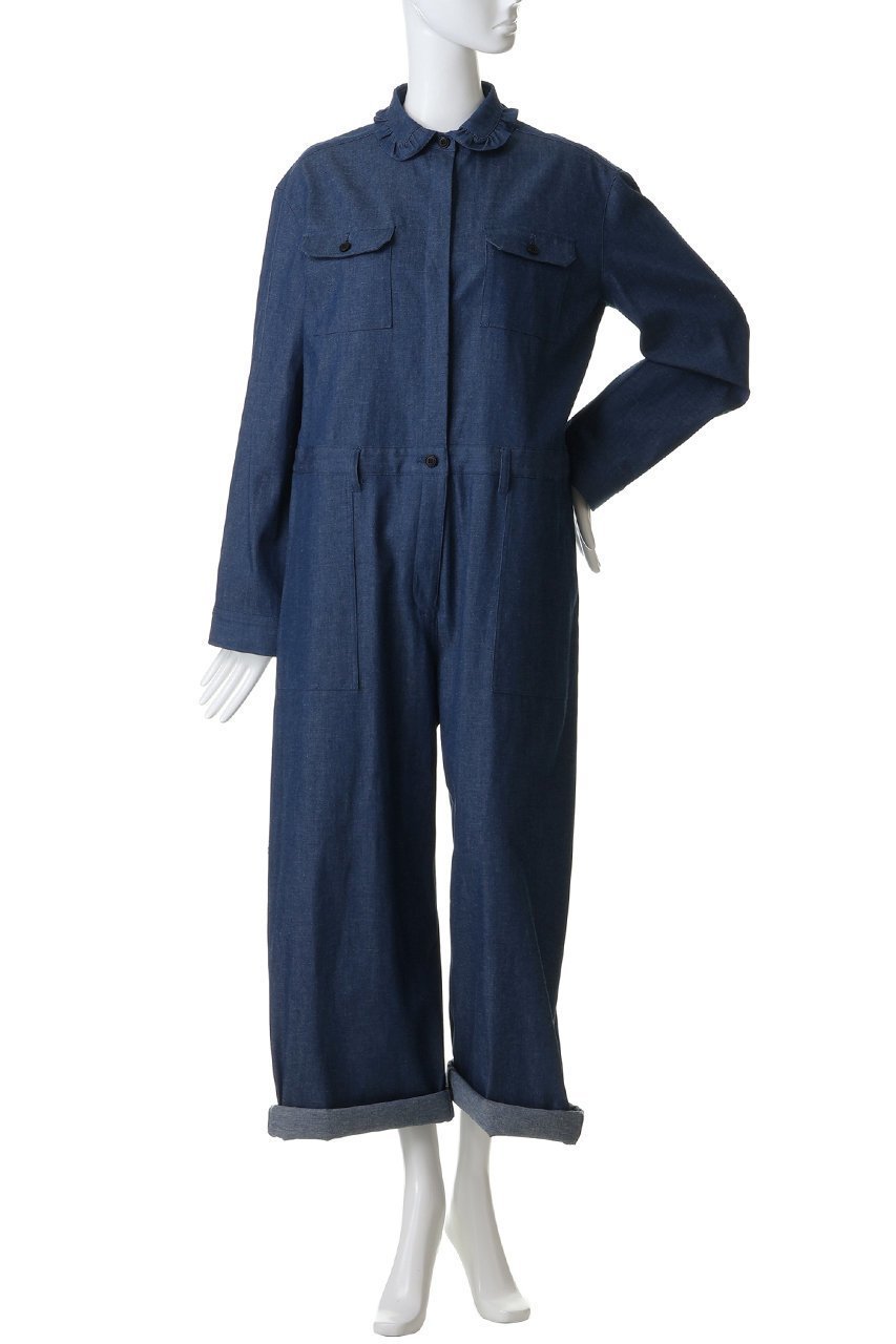 【ビリティス ディセッタン/Bilitis dix-sept ans】のデニムオールインワン 人気、トレンドファッション・服の通販 founy(ファニー) 　ファッション　Fashion　レディースファッション　Fashion for Women　パンツ　Pants & Trousers　インナー　Innerwear　デニム　Denim, Jeans Material　フリル　Frill, Ruffle　レース　Lace, Lace Fabric　ロールアップ　Roll-Up, Cuffed Hem　ワーク　Workwear, Utility Style　other-2|ID: prp329100004849322 ipo3291000000035978260