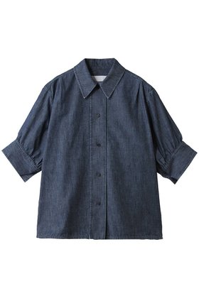 【ジル サンダー/JIL SANDER】のデニム ギャザードボリュームショートスリーブシャツ 人気、トレンドファッション・服の通販 founy(ファニー) ファッション Fashion レディースファッション Fashion for Women トップス・カットソー Cut & Sew Tops シャツ・ブラウス・オフィスカジュアル Elegant Blouses & Button-Ups 2026年 2026 おすすめ Recommended / Our Picks キャミソール Camisole, Spaghetti Strap Top ギャザー Gathered, Ruffled ショート Short, Short Length スリーブ Sleeve, Long Sleeve / Short Sleeve タンク Tank Top, Sleeveless Top デニム Denim, Jeans Material 夏 Summer 春 Spring S/S・春夏 SS, Spring/Summer, Warm Season |ID:prp329100004849324