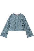 【ランバン オン ブルー/LANVIN en Bleu】のケミカルレースノーカラージャケット 人気、トレンドファッション・服の通販 founy(ファニー) ファッション Fashion レディースファッション Fashion for Women アウター Coat / Outerwear Collection レディースジャケット・軽アウター Jackets ノーカラージャケット / シンプル上品コーデ Collarless Jackets 2026年 2026 ケミカル Chemical, Chemical Wash ショート Short, Short Length ジャケット Jacket, Outerwear スリーブ Sleeve, Long Sleeve / Short Sleeve センター Center, Center Line フレア Flare, Flared マキシ Maxi, Full Length レース Lace, Lace Fabric エレガント 上品 Elegant 夏 Summer 春 Spring S/S・春夏 SS, Spring/Summer, Warm Season |ID:prp329100004849326