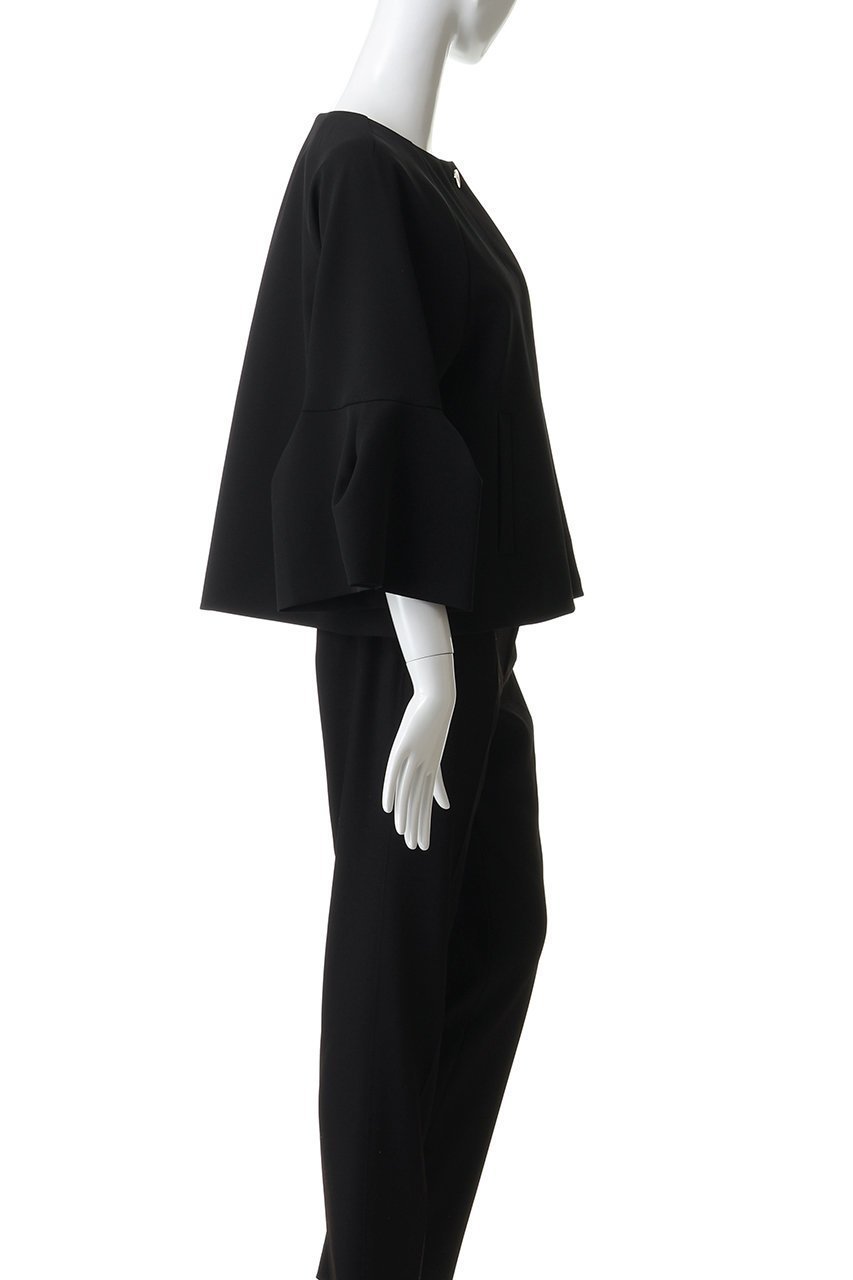 【ランバン オン ブルー/LANVIN en Bleu】のダブルクロスタックスリーブジャケット 人気、トレンドファッション・服の通販 founy(ファニー) 　ファッション　Fashion　レディースファッション　Fashion for Women　アウター　Coat / Outerwear Collection　レディースジャケット・軽アウター　Jackets　シルバー　Silver, Metallic Silver　ジャケット　Jacket, Outerwear　スリーブ　Sleeve, Long Sleeve / Short Sleeve　ダブル　Double, Double-Breasted　フィット　Fit, Slim Fit　モダン　Modern, Contemporary　other-3|ID: prp329100004849329 ipo3291000000035955522