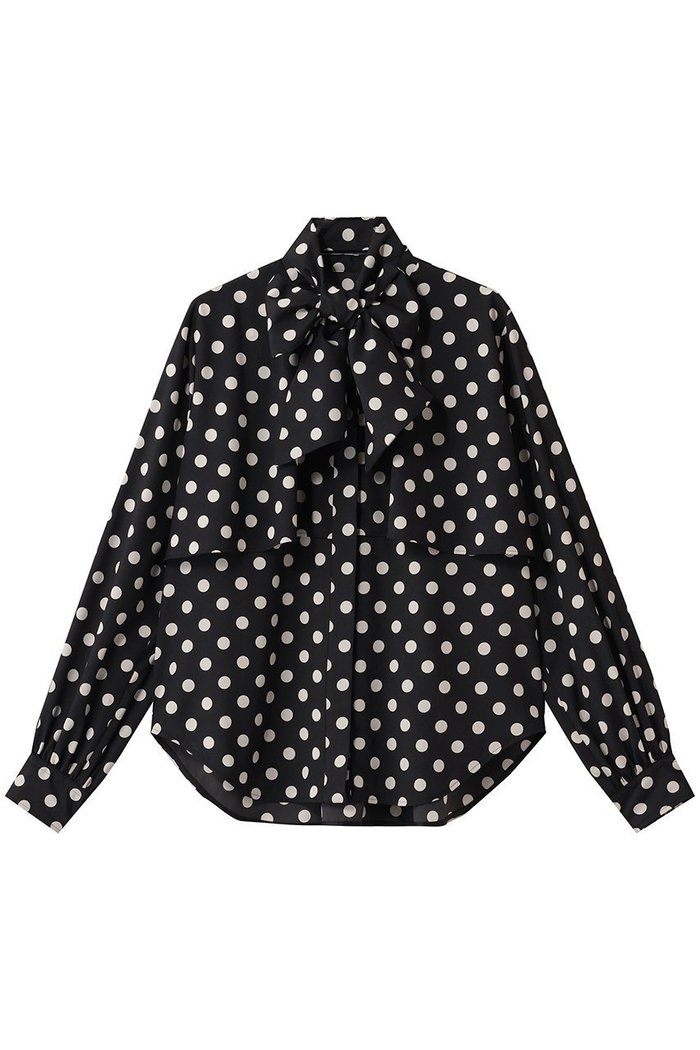 【デザイン ワークス/DESIGN WORKS】の【セットアップ対応】ドットアシメトリーラッフルブラウス インテリア・キッズ・メンズ・レディースファッション・服の通販 founy(ファニー) https://founy.com/ ファッション Fashion レディースファッション Fashion for Women トップス・カットソー Cut & Sew Tops シャツ・ブラウス・オフィスカジュアル Elegant Blouses & Button-Ups 2026年 2026 アシンメトリー Asymmetrical Style スリーブ Sleeve, Long Sleeve / Short Sleeve セットアップ Set-Up, Coordinated Outfit ドット Polka Dot, Dot Pattern バランス Balance, Style Balance フレア Flare, Flared プリント Print, Printed Pattern ボトム Bottoms, Lower Wear マニッシュ Mannish, Boyish ロング Long, Long-Length エレガント 上品 Elegant 別注 Limited Edition, Custom Order 夏 Summer 春 Spring S/S・春夏 SS, Spring/Summer, Warm Season |ID: prp329100004849344 ipo3291000000035476284