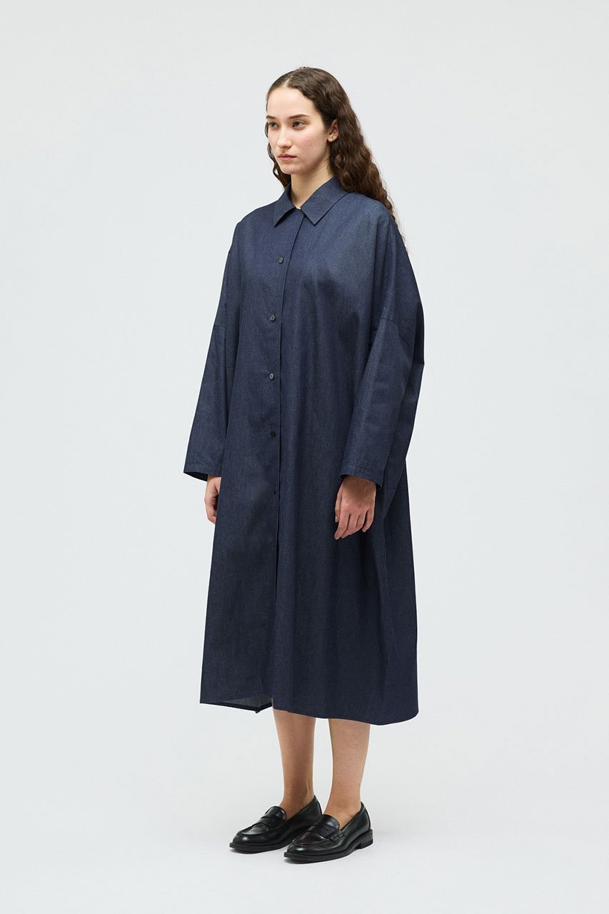 【ミズイロ インド/mizuiro ind】のdenim wide shirt OP ワンピース 人気、トレンドファッション・服の通販 founy(ファニー) 　ファッション　Fashion　レディースファッション　Fashion for Women　ワンピース　Dresses　チュニック　Tunic Tops & Dresses　おすすめ　Recommended / Our Picks　チュニック　Tunic, Long Top　ビッグ　Big, Oversized　ロング　Long, Long-Length　エレガント 上品　Elegant　other-7|ID: prp329100004849347 ipo3291000000036216917