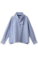【ミズイロ インド/mizuiro ind】のstripe scarf collar shirt シャツ 人気、トレンドファッション・服の通販 founy(ファニー) ファッション Fashion レディースファッション Fashion for Women トップス・カットソー Cut & Sew Tops シャツ・ブラウス・オフィスカジュアル Elegant Blouses & Button-Ups 2026年 2026 スカーフ Scarf, Neckwear ストライプ Stripe, Striped Pattern スリット Slit, Slit Detail スリーブ Sleeve, Long Sleeve / Short Sleeve デニム Denim, Jeans Material ロング Long, Long-Length エレガント 上品 Elegant 夏 Summer 春 Spring S/S・春夏 SS, Spring/Summer, Warm Season |ID:prp329100004849348