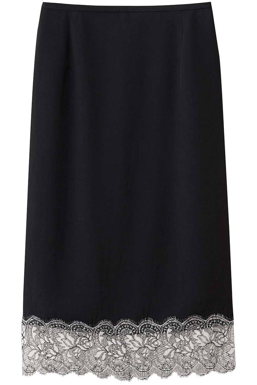 【デザイン ワークス/DESIGN WORKS】のヘムレースストレートスカート インテリア・キッズ・メンズ・レディースファッション・服の通販 founy(ファニー) 　ファッション　Fashion　レディースファッション　Fashion for Women　スカート　Skirts　2026年　2026　シンプル　Simple, Minimal　ジャケット　Jacket, Outerwear　ストレート　Straight, Straight Cut　トレンド　Trend, Trending Now　ペンシル　Pencil, Pencil Skirt　ランジェリー　Lingerie, Intimate Wear　夏　Summer　春　Spring　S/S・春夏　SS, Spring/Summer, Warm Season　ブラック|ID: prp329100004849540 ipo3291000000035485987