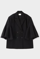 【ル フィル/LE PHIL】のコンフォートダブルクロスフレア袖ジャケット 人気、トレンドファッション・服の通販 founy(ファニー) ファッション Fashion レディースファッション Fashion for Women アウター Coat / Outerwear Collection レディースジャケット・軽アウター Jackets ジャケット Jacket, Outerwear スタンダード Standard, Basic ダブル Double, Double-Breasted フレア Flare, Flared ロング Long, Long-Length 今季 This Season, Current Season thumbnail ブラック|ID: prp329100004849749 ipo3291000000036138949