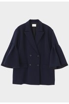 【ル フィル/LE PHIL】のコンフォートダブルクロスフレア袖ジャケット 人気、トレンドファッション・服の通販 founy(ファニー) ファッション Fashion レディースファッション Fashion for Women アウター Coat / Outerwear Collection レディースジャケット・軽アウター Jackets ジャケット Jacket, Outerwear スタンダード Standard, Basic ダブル Double, Double-Breasted フレア Flare, Flared ロング Long, Long-Length 今季 This Season, Current Season thumbnail ネイビー|ID: prp329100004849749 ipo3291000000036138950