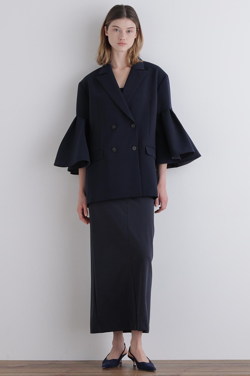 【ル フィル/LE PHIL】のコンフォートダブルクロスフレア袖ジャケット 人気、トレンドファッション・服の通販 founy(ファニー) 　ファッション　Fashion　レディースファッション　Fashion for Women　アウター　Coat / Outerwear Collection　レディースジャケット・軽アウター　Jackets　ジャケット　Jacket, Outerwear　スタンダード　Standard, Basic　ダブル　Double, Double-Breasted　フレア　Flare, Flared　ロング　Long, Long-Length　今季　This Season, Current Season　other-3|ID: prp329100004849749 ipo3291000000036138952