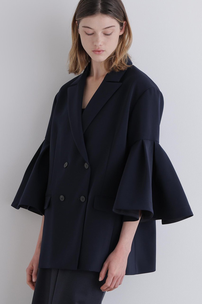 【ル フィル/LE PHIL】のコンフォートダブルクロスフレア袖ジャケット 人気、トレンドファッション・服の通販 founy(ファニー) 　ファッション　Fashion　レディースファッション　Fashion for Women　アウター　Coat / Outerwear Collection　レディースジャケット・軽アウター　Jackets　ジャケット　Jacket, Outerwear　スタンダード　Standard, Basic　ダブル　Double, Double-Breasted　フレア　Flare, Flared　ロング　Long, Long-Length　今季　This Season, Current Season　other-4|ID: prp329100004849749 ipo3291000000036138953