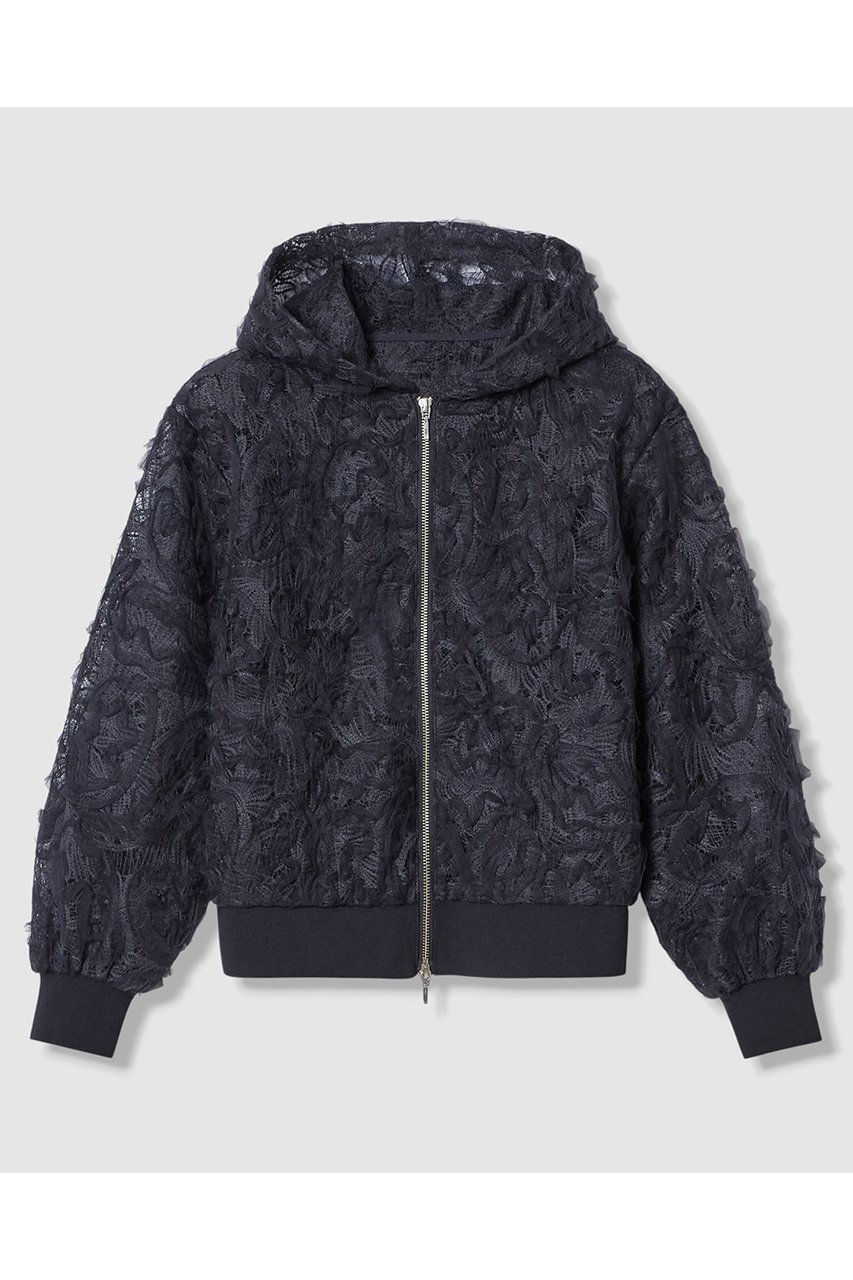 【アナイ/ANAYI】のチュールコードレースフーディブルゾン インテリア・キッズ・メンズ・レディースファッション・服の通販 founy(ファニー) ファッション Fashion レディースファッション Fashion for Women アウター Coat / Outerwear Collection レディースジャケット・軽アウター Jackets ブルゾンジャケット・スポーティアウター Blouson Jackets 2026年 2026 インナー Innerwear ジャケット Jacket, Outerwear チュール Tulip, Tulip Motif ブルゾン Blouson, Bomber Jacket ボタニカル Botanical, Floral Pattern レース Lace, Lace Fabric 夏 Summer 春 Spring S/S・春夏 SS, Spring/Summer, Warm Season ネイビー|ID: prp329100004849750 ipo3291000000036025797