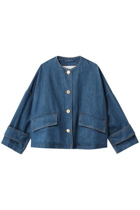 【マッキントッシュ/MACKINTOSH】のHUMBIE ノーカラーデニムジャケットメタルボタン 人気、トレンドファッション・服の通販 founy(ファニー) ファッション Fashion レディースファッション Fashion for Women アウター Coat / Outerwear Collection レディースジャケット・軽アウター Jackets デニムジャケット / カジュアルアウター Denim Jackets 2026年 2026 ジャケット Jacket, Outerwear デニム Denim, Jeans Material バランス Balance, Style Balance フラップ Flap, Flap Pocket ポケット Pocket, Pocket Detail 夏 Summer 春 Spring S/S・春夏 SS, Spring/Summer, Warm Season |ID:prp329100004849766