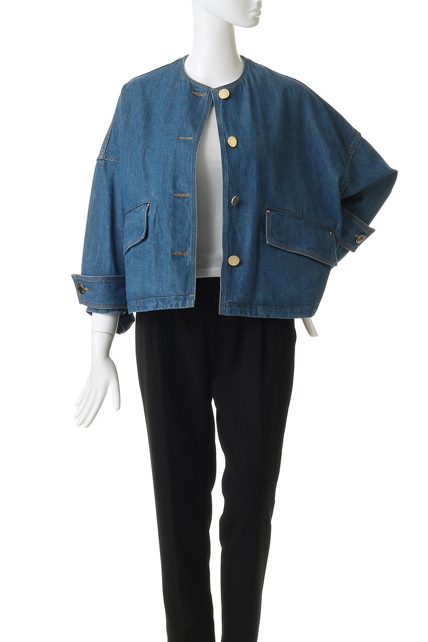 【マッキントッシュ/MACKINTOSH】のHUMBIE ノーカラーデニムジャケットメタルボタン 人気、トレンドファッション・服の通販 founy(ファニー) ファッション Fashion レディースファッション Fashion for Women アウター Coat / Outerwear Collection レディースジャケット・軽アウター Jackets デニムジャケット / カジュアルアウター Denim Jackets ジャケット Jacket, Outerwear デニム Denim, Jeans Material バランス Balance, Style Balance フラップ Flap, Flap Pocket ポケット Pocket, Pocket Detail 新作・新入荷 New Arrivals / New In other-7|ID: prp329100004849766 ipo3291000000035875606