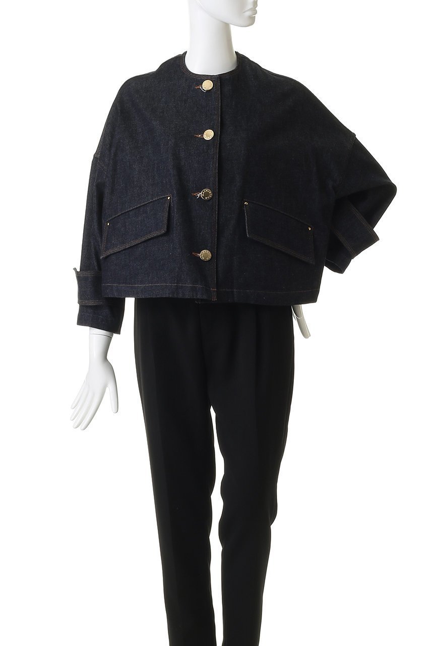 【マッキントッシュ/MACKINTOSH】のHUMBIE ノーカラーデニムジャケットメタルボタン 人気、トレンドファッション・服の通販 founy(ファニー) 　ファッション　Fashion　レディースファッション　Fashion for Women　アウター　Coat / Outerwear Collection　レディースジャケット・軽アウター　Jackets　デニムジャケット / カジュアルアウター　Denim Jackets　2026年　2026　ショート　Short, Short Length　ジャケット　Jacket, Outerwear　デニム　Denim, Jeans Material　メタル　Metal, Metal Parts　夏　Summer　春　Spring　S/S・春夏　SS, Spring/Summer, Warm Season　other-2|ID: prp329100004849767 ipo3291000000035875611