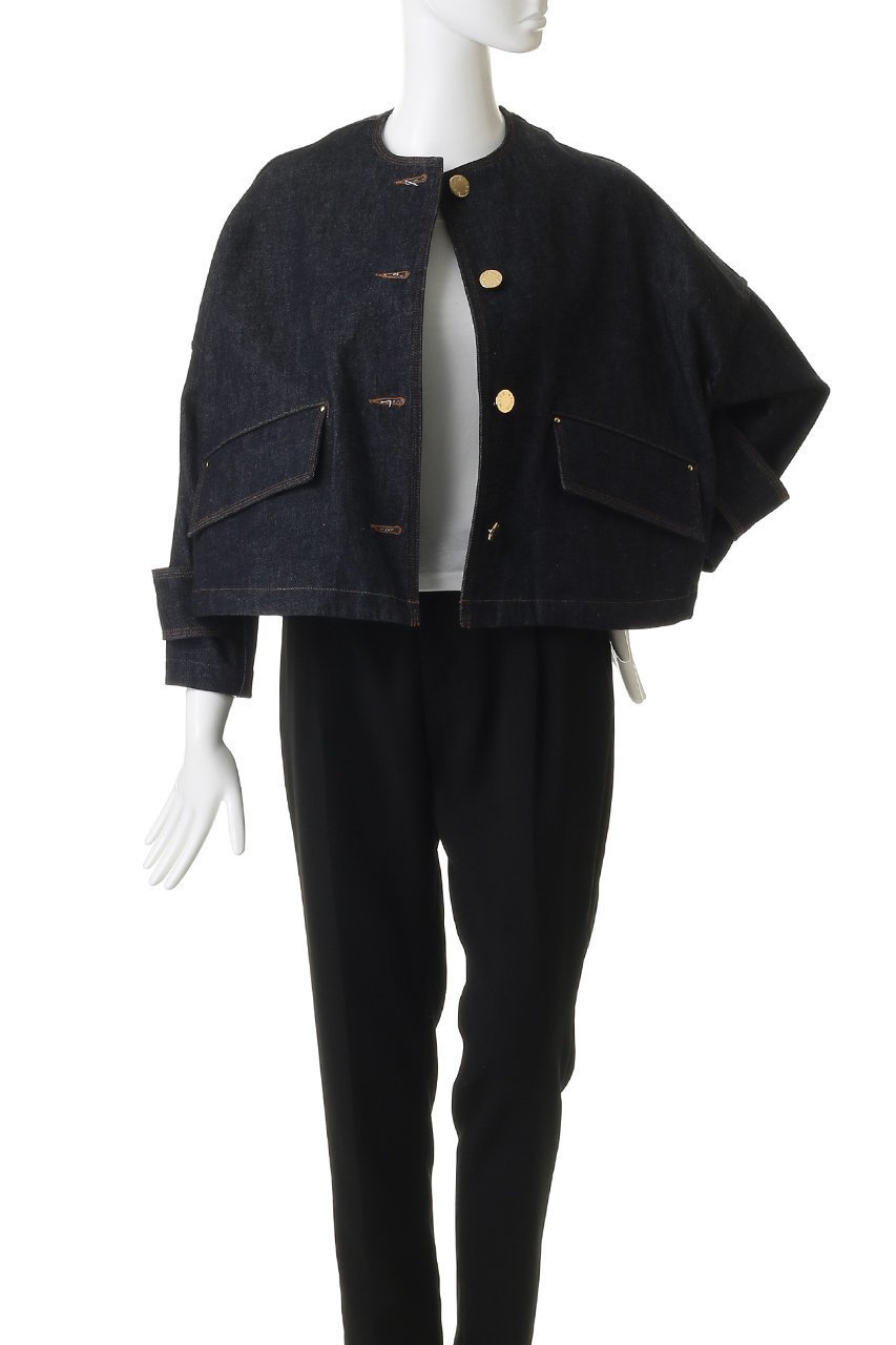 【マッキントッシュ/MACKINTOSH】のHUMBIE ノーカラーデニムジャケットメタルボタン 人気、トレンドファッション・服の通販 founy(ファニー) 　ファッション　Fashion　レディースファッション　Fashion for Women　アウター　Coat / Outerwear Collection　レディースジャケット・軽アウター　Jackets　デニムジャケット / カジュアルアウター　Denim Jackets　2026年　2026　ショート　Short, Short Length　ジャケット　Jacket, Outerwear　デニム　Denim, Jeans Material　メタル　Metal, Metal Parts　夏　Summer　春　Spring　S/S・春夏　SS, Spring/Summer, Warm Season　other-7|ID: prp329100004849767 ipo3291000000035875617