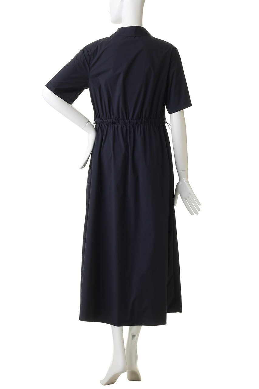 【ヘルノ/HERNO】のウエストギャザー ストレッチナイロン ワンピース 人気、トレンドファッション・服の通販 founy(ファニー) 　ファッション　Fashion　レディースファッション　Fashion for Women　ワンピース　Dresses　チュニック　Tunic Tops & Dresses　ギャザー　Gathered, Ruffled　ストレッチ　Stretch, Stretchy Fabric　チュニック　Tunic, Long Top　ドローコード　Drawcord, Drawstring Cord　ロング　Long, Long-Length　半袖　Short Sleeve, Half Sleeve　軽量　Lightweight, Ultra Light　other-4|ID: prp329100004849772 ipo3291000000036025902