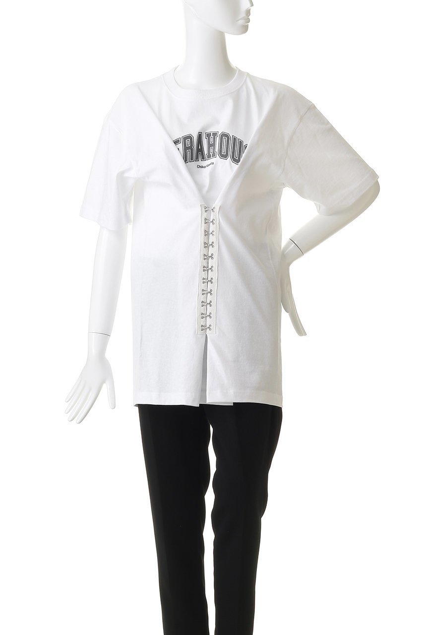 【チカ キサダ/CHIKA KISADA】のOPERA HOUSE コルセット ビッグTシャツ 人気、トレンドファッション・服の通販 founy(ファニー) ファッション Fashion レディースファッション Fashion for Women トップス・カットソー Cut & Sew Tops シャツ・ブラウス・オフィスカジュアル Elegant Blouses & Button-Ups ロングTシャツ・Tシャツ Longline T-Shirts & Tees カットソー・ベーシックTシャツ Cut-and-Sewn Tops / Stretch Tees & Basics 2026年 2026 インナー Innerwear コルセット Corset, Bustier ショート Short, Short Length ジャケット Jacket, Outerwear スリーブ Sleeve, Long Sleeve / Short Sleeve デニム Denim, Jeans Material ビッグ Big, Oversized フロント Front, Front Design 夏 Summer 春 Spring S/S・春夏 SS, Spring/Summer, Warm Season other-6|ID: prp329100004849779 ipo3291000000035875711