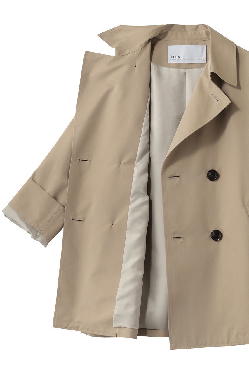 【ティッカ/TICCA】のminiテントトレンチコート 人気、トレンドファッション・服の通販 founy(ファニー) ファッション Fashion レディースファッション Fashion for Women アウター Coat / Outerwear Collection コート・ロングコート・ピーコート Long Coats, Peacoats & More トレンチコート / 春秋の定番アウター Trench Coats 2026年 2026 ショート Short, Short Length フィット Fit, Slim Fit エレガント 上品 Elegant 夏 Summer 定番 Standard, Basic Item 春 Spring S/S・春夏 SS, Spring/Summer, Warm Season other-6|ID: prp329100004849784 ipo3291000000035507290