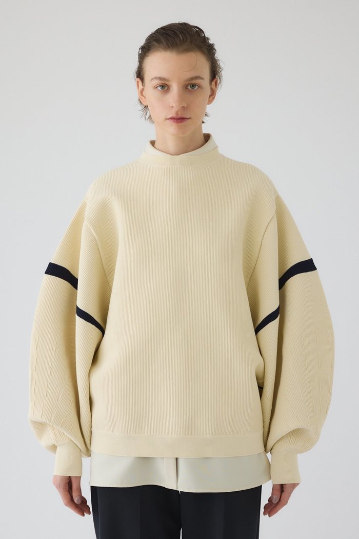 【リムアーク/RIM.ARK】の【2/4 10:00販売開始】Volume sleeve design knit tops/ニット インテリア・キッズ・メンズ・レディースファッション・服の通販 founy(ファニー) https://founy.com/ ファッション Fashion レディースファッション Fashion for Women トップス・カットソー Cut & Sew Tops ニット Knit Tops & Sweaters カジュアルプルオーバー・ニットトップス Pullovers & Knit Tops / Casual Pullovers ボリューム袖・フリルスリーブブラウス Voluminous & Ruffle Sleeves / Puffy Sleeve Tops 春 Spring シンプル Simple, Minimal スニーカー Sneakers, Trainers スポーティ Sporty, Casual Athletic スラックス Slacks, Dress Pants スリーブ Sleeve, Long Sleeve / Short Sleeve トレンド Trend, Trending Now バランス Balance, Style Balance S/S・春夏 SS, Spring/Summer, Warm Season おすすめ Recommended / Our Picks 夏 Summer 2026年 2026 |ID: prp329100004849790 ipo3291000000035507340