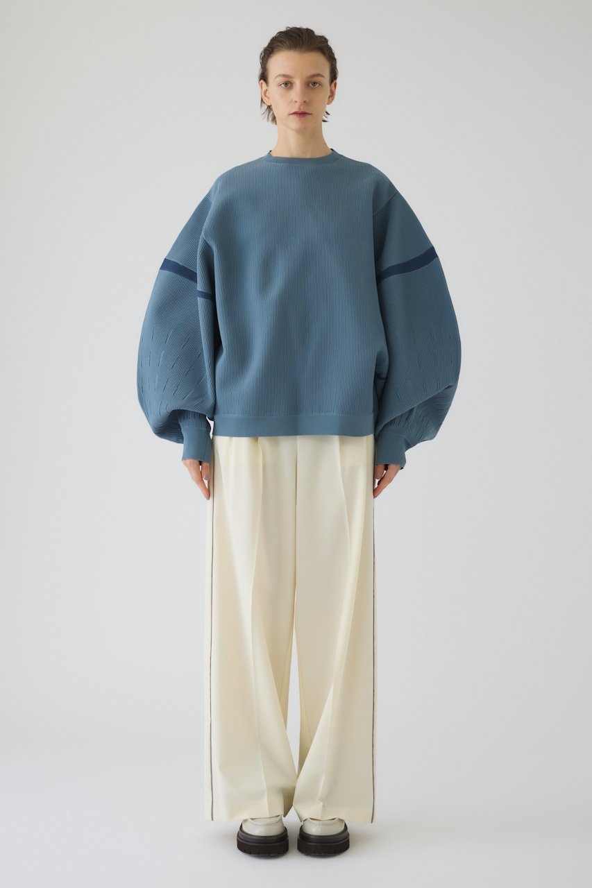 【リムアーク/RIM.ARK】の【2/4 10:00販売開始】Volume sleeve design knit tops/ニット 人気、トレンドファッション・服の通販 founy(ファニー) 　ファッション　Fashion　レディースファッション　Fashion for Women　トップス・カットソー　Cut & Sew Tops　ニット　Knit Tops & Sweaters　カジュアルプルオーバー・ニットトップス　Pullovers & Knit Tops / Casual Pullovers　ボリューム袖・フリルスリーブブラウス　Voluminous & Ruffle Sleeves / Puffy Sleeve Tops　春　Spring　シンプル　Simple, Minimal　スニーカー　Sneakers, Trainers　スポーティ　Sporty, Casual Athletic　スラックス　Slacks, Dress Pants　スリーブ　Sleeve, Long Sleeve / Short Sleeve　トレンド　Trend, Trending Now　バランス　Balance, Style Balance　S/S・春夏　SS, Spring/Summer, Warm Season　おすすめ　Recommended / Our Picks　夏　Summer　2026年　2026　other-7|ID: prp329100004849790 ipo3291000000035507355