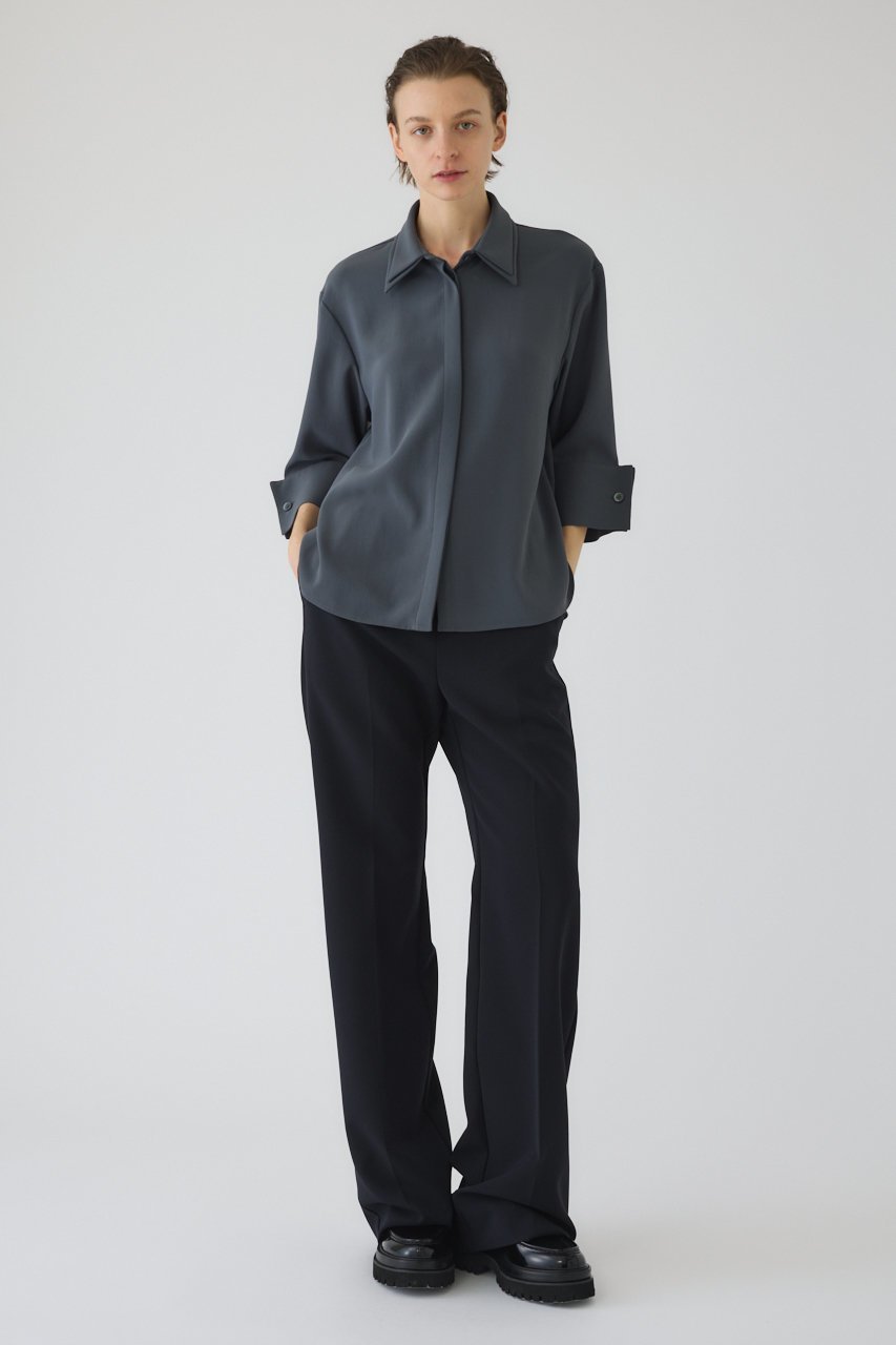 【リムアーク/RIM.ARK】の【2/4 10:00販売開始】W-collar classical blouse/ブラウス 人気、トレンドファッション・服の通販 founy(ファニー) 　ファッション　Fashion　レディースファッション　Fashion for Women　トップス・カットソー　Cut & Sew Tops　シャツ・ブラウス・オフィスカジュアル　Elegant Blouses & Button-Ups　2026年　2026　おすすめ　Recommended / Our Picks　インナー　Innerwear　カフス　Cuff Design　クラシカル　Classical, Vintage-Inspired　シンプル　Simple, Minimal　スラックス　Slacks, Dress Pants　スリーブ　Sleeve, Long Sleeve / Short Sleeve　ダブル　Double, Double-Breasted　ロング　Long, Long-Length　エレガント 上品　Elegant　夏　Summer　春　Spring　S/S・春夏　SS, Spring/Summer, Warm Season　other-2|ID: prp329100004849792 ipo3291000000035507372