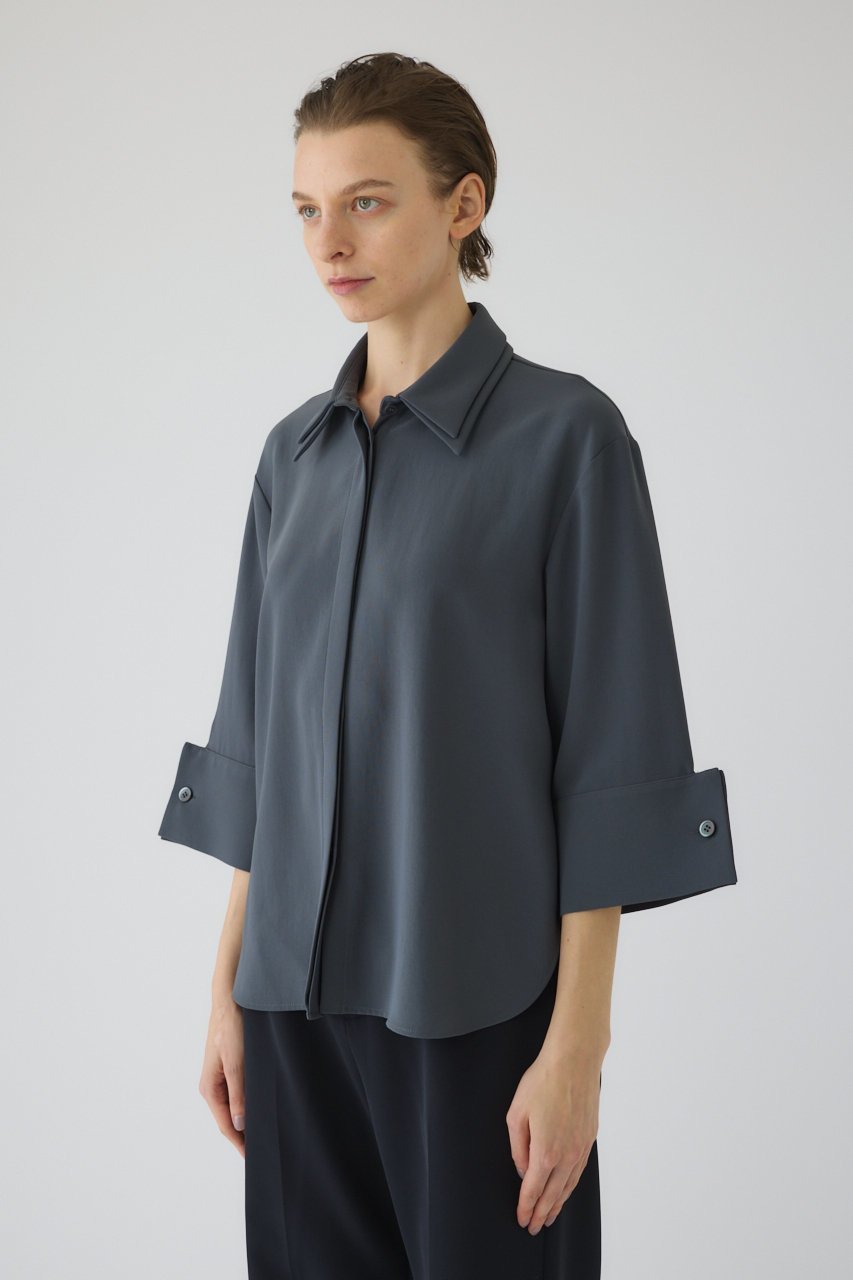 【リムアーク/RIM.ARK】の【2/4 10:00販売開始】W-collar classical blouse/ブラウス 人気、トレンドファッション・服の通販 founy(ファニー) 　ファッション　Fashion　レディースファッション　Fashion for Women　トップス・カットソー　Cut & Sew Tops　シャツ・ブラウス・オフィスカジュアル　Elegant Blouses & Button-Ups　2026年　2026　おすすめ　Recommended / Our Picks　インナー　Innerwear　カフス　Cuff Design　クラシカル　Classical, Vintage-Inspired　シンプル　Simple, Minimal　スラックス　Slacks, Dress Pants　スリーブ　Sleeve, Long Sleeve / Short Sleeve　ダブル　Double, Double-Breasted　ロング　Long, Long-Length　エレガント 上品　Elegant　夏　Summer　春　Spring　S/S・春夏　SS, Spring/Summer, Warm Season　other-5|ID: prp329100004849792 ipo3291000000035507378