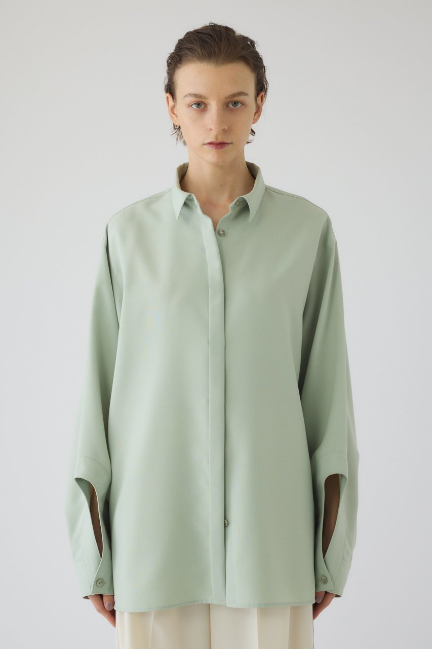 【リムアーク/RIM.ARK】の【2/4 10:00販売開始】Open cuff SH/シャツ 人気、トレンドファッション・服の通販 founy(ファニー) ファッション Fashion レディースファッション Fashion for Women トップス・カットソー Cut & Sew Tops シャツ・ブラウス・オフィスカジュアル Elegant Blouses & Button-Ups 春 Spring カフス Cuff Design シンプル Simple, Minimal スリーブ Sleeve, Long Sleeve / Short Sleeve バランス Balance, Style Balance ベーシック Basic, Essential ロング Long, Long-Length S/S・春夏 SS, Spring/Summer, Warm Season 夏 Summer 2026年 2026 other-1|ID: prp329100004849793 ipo3291000000035507384