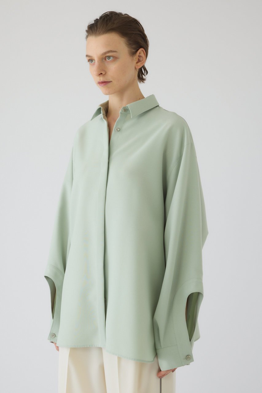 【リムアーク/RIM.ARK】のOpen cuff SH/シャツ 人気、トレンドファッション・服の通販 founy(ファニー) 　ファッション　Fashion　レディースファッション　Fashion for Women　トップス・カットソー　Cut & Sew Tops　シャツ・ブラウス・オフィスカジュアル　Elegant Blouses & Button-Ups　カフス　Cuff Design　シンプル　Simple, Minimal　スリーブ　Sleeve, Long Sleeve / Short Sleeve　バランス　Balance, Style Balance　ベーシック　Basic, Essential　ロング　Long, Long-Length　other-2|ID: prp329100004849793 ipo3291000000036347055