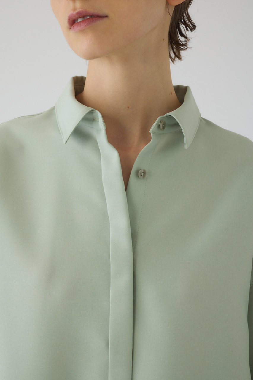 【リムアーク/RIM.ARK】のOpen cuff SH/シャツ 人気、トレンドファッション・服の通販 founy(ファニー) 　ファッション　Fashion　レディースファッション　Fashion for Women　トップス・カットソー　Cut & Sew Tops　シャツ・ブラウス・オフィスカジュアル　Elegant Blouses & Button-Ups　カフス　Cuff Design　シンプル　Simple, Minimal　スリーブ　Sleeve, Long Sleeve / Short Sleeve　バランス　Balance, Style Balance　ベーシック　Basic, Essential　ロング　Long, Long-Length　other-5|ID: prp329100004849793 ipo3291000000036347058