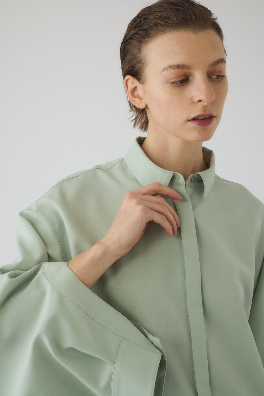 【リムアーク/RIM.ARK】のOpen cuff SH/シャツ 人気、トレンドファッション・服の通販 founy(ファニー) 　ファッション　Fashion　レディースファッション　Fashion for Women　トップス・カットソー　Cut & Sew Tops　シャツ・ブラウス・オフィスカジュアル　Elegant Blouses & Button-Ups　カフス　Cuff Design　シンプル　Simple, Minimal　スリーブ　Sleeve, Long Sleeve / Short Sleeve　バランス　Balance, Style Balance　ベーシック　Basic, Essential　ロング　Long, Long-Length　other-7|ID: prp329100004849793 ipo3291000000036347060