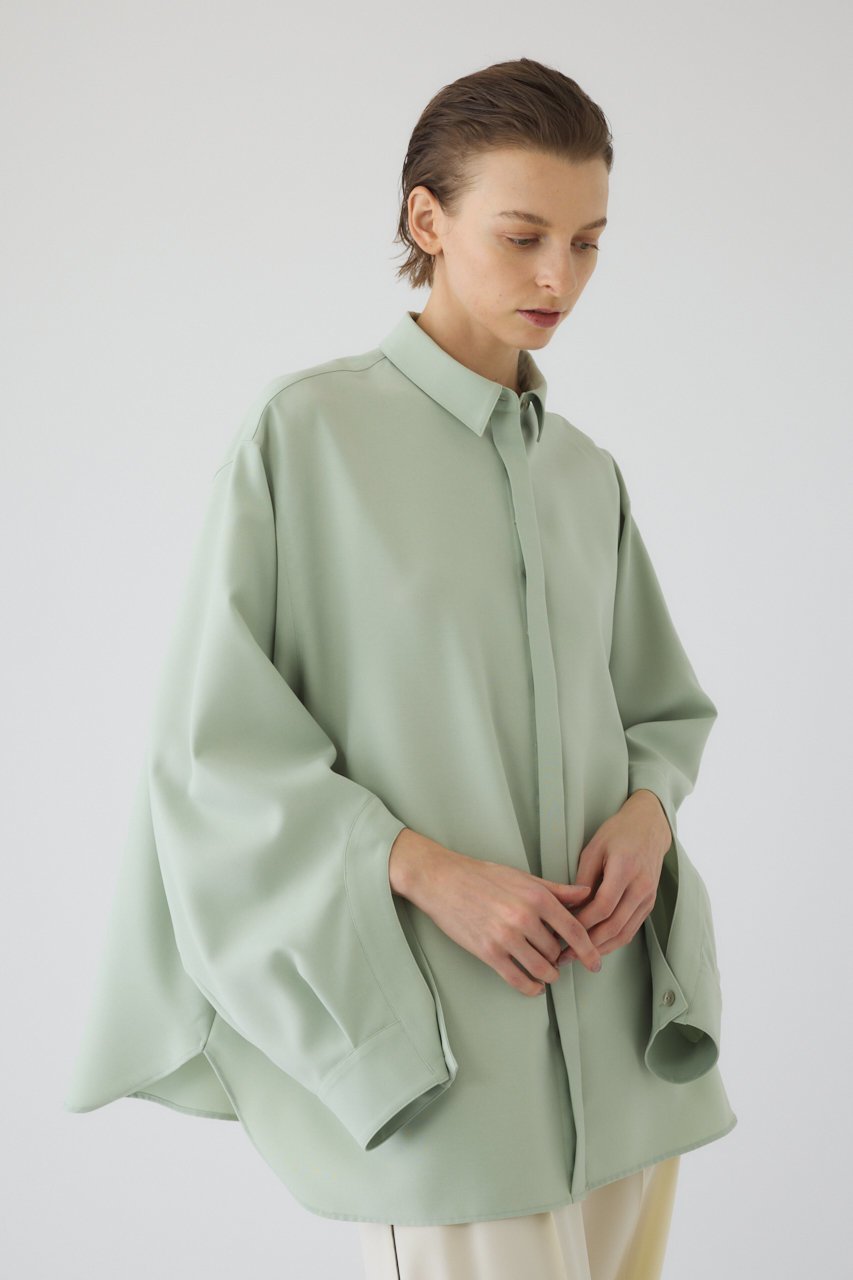 【リムアーク/RIM.ARK】のOpen cuff SH/シャツ 人気、トレンドファッション・服の通販 founy(ファニー) 　ファッション　Fashion　レディースファッション　Fashion for Women　トップス・カットソー　Cut & Sew Tops　シャツ・ブラウス・オフィスカジュアル　Elegant Blouses & Button-Ups　カフス　Cuff Design　シンプル　Simple, Minimal　スリーブ　Sleeve, Long Sleeve / Short Sleeve　バランス　Balance, Style Balance　ベーシック　Basic, Essential　ロング　Long, Long-Length　other-8|ID: prp329100004849793 ipo3291000000036347061