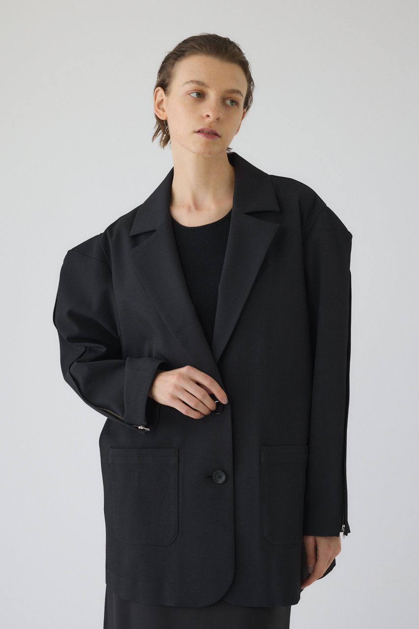 【リムアーク/RIM.ARK】のOpen sleeve tailored JK/ジャケット 人気、トレンドファッション・服の通販 founy(ファニー) 　ファッション　Fashion　レディースファッション　Fashion for Women　アウター　Coat / Outerwear Collection　レディースジャケット・軽アウター　Jackets　インナー　Innerwear　ウォッシャブル　Machine Washable　吸水　Absorbent, Quick-Dry　ジップ　Zip, Zipper　ジャケット　Jacket, Outerwear　スリット　Slit, Slit Detail　夏　Summer　ビジネス 仕事 通勤　Business / Work / Commuting　other-2|ID: prp329100004849794 ipo3291000000036209412