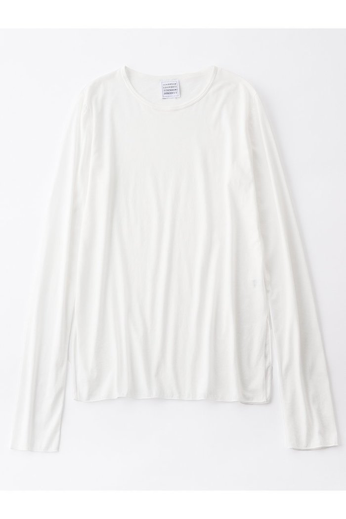 【グッド ピープル グッド ステッチング グッド プロダクト/GOOD PEOPLE GOOD STITCHING GOOD PRODUCT】のサイドスリット クルーネック ロングスリーブ Tシャツ インテリア・キッズ・メンズ・レディースファッション・服の通販 founy(ファニー) https://founy.com/ ファッション Fashion レディースファッション Fashion for Women トップス・カットソー Cut & Sew Tops シャツ・ブラウス・オフィスカジュアル Elegant Blouses & Button-Ups ロングTシャツ・Tシャツ Longline T-Shirts & Tees カットソー・ベーシックTシャツ Cut-and-Sewn Tops / Stretch Tees & Basics 2026年 2026 シアー Sheer, See-Through ストレッチ Stretch, Stretchy Fabric スリット Slit, Slit Detail スリーブ Sleeve, Long Sleeve / Short Sleeve ロング Long, Long-Length 夏 Summer 定番 Standard, Basic Item 春 Spring S/S・春夏 SS, Spring/Summer, Warm Season |ID: prp329100004849795 ipo3291000000035507464