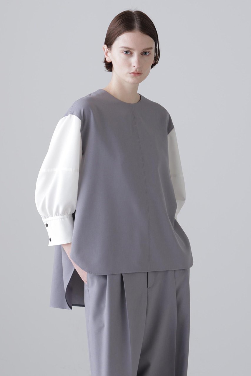 【アドーア/ADORE】のファンクショナルプレーンクロスブラウス 人気、トレンドファッション・服の通販 founy(ファニー) 　ファッション　Fashion　レディースファッション　Fashion for Women　トップス・カットソー　Cut & Sew Tops　シャツ・ブラウス・オフィスカジュアル　Elegant Blouses & Button-Ups　おすすめ　Recommended / Our Picks　ショート　Short, Short Length　シンプル　Simple, Minimal　スリーブ　Sleeve, Long Sleeve / Short Sleeve　セットアップ　Set-Up, Coordinated Outfit　再入荷　Restock / Back in Stock　other-2|ID: prp329100004849799 ipo3291000000035998413