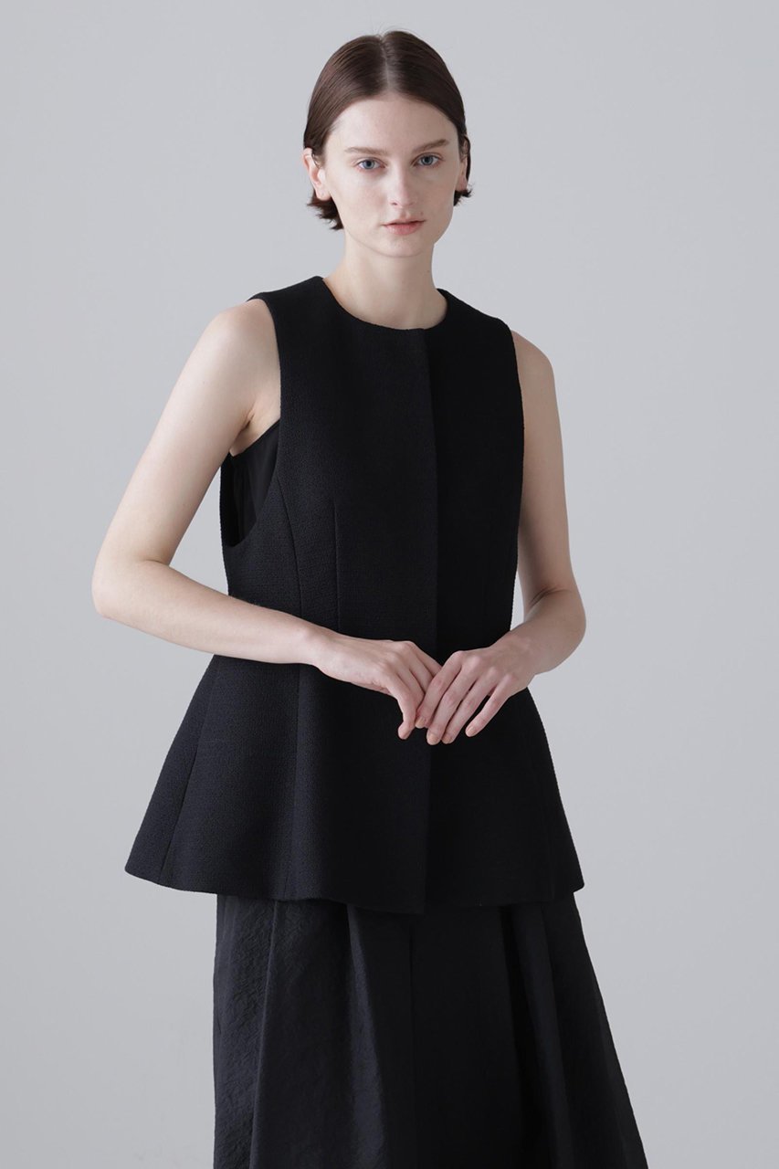 【アドーア/ADORE】のツイーディーブカティーニブラウス 人気、トレンドファッション・服の通販 founy(ファニー) 　ファッション　Fashion　レディースファッション　Fashion for Women　トップス・カットソー　Cut & Sew Tops　キャミソール&ノースリーブ　Camisoles & Sleeveless Tops　シャツ・ブラウス・オフィスカジュアル　Elegant Blouses & Button-Ups　おすすめ　Recommended / Our Picks　セットアップ　Set-Up, Coordinated Outfit　ツイード　Twill, Twill Weave　ノースリーブ　Sleeveless, No-Sleeve　無地　Plain, Solid Color　other-2|ID: prp329100004849800 ipo3291000000035998422