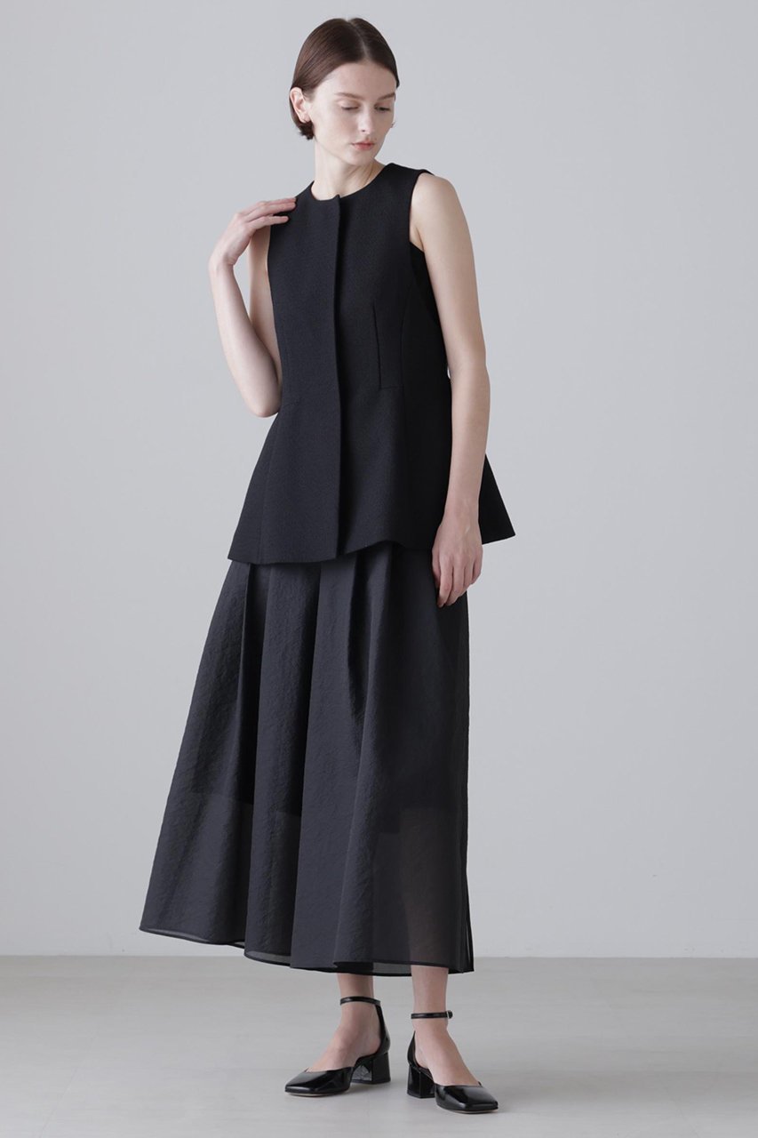 【アドーア/ADORE】のツイーディーブカティーニブラウス 人気、トレンドファッション・服の通販 founy(ファニー) 　ファッション　Fashion　レディースファッション　Fashion for Women　トップス・カットソー　Cut & Sew Tops　キャミソール&ノースリーブ　Camisoles & Sleeveless Tops　シャツ・ブラウス・オフィスカジュアル　Elegant Blouses & Button-Ups　おすすめ　Recommended / Our Picks　セットアップ　Set-Up, Coordinated Outfit　ツイード　Twill, Twill Weave　ノースリーブ　Sleeveless, No-Sleeve　無地　Plain, Solid Color　other-3|ID: prp329100004849800 ipo3291000000035998423