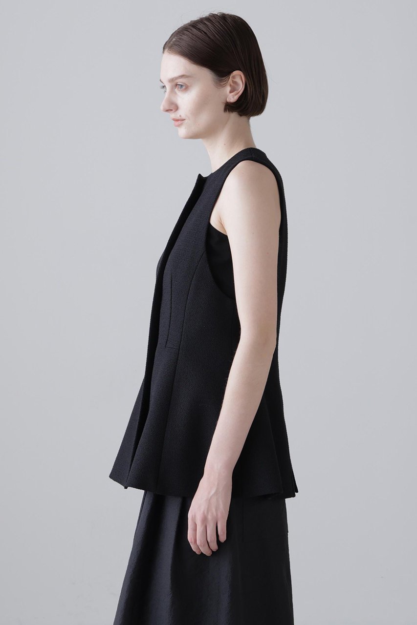 【アドーア/ADORE】のツイーディーブカティーニブラウス 人気、トレンドファッション・服の通販 founy(ファニー) 　ファッション　Fashion　レディースファッション　Fashion for Women　トップス・カットソー　Cut & Sew Tops　キャミソール&ノースリーブ　Camisoles & Sleeveless Tops　シャツ・ブラウス・オフィスカジュアル　Elegant Blouses & Button-Ups　おすすめ　Recommended / Our Picks　セットアップ　Set-Up, Coordinated Outfit　ツイード　Twill, Twill Weave　ノースリーブ　Sleeveless, No-Sleeve　無地　Plain, Solid Color　other-6|ID: prp329100004849800 ipo3291000000035998426