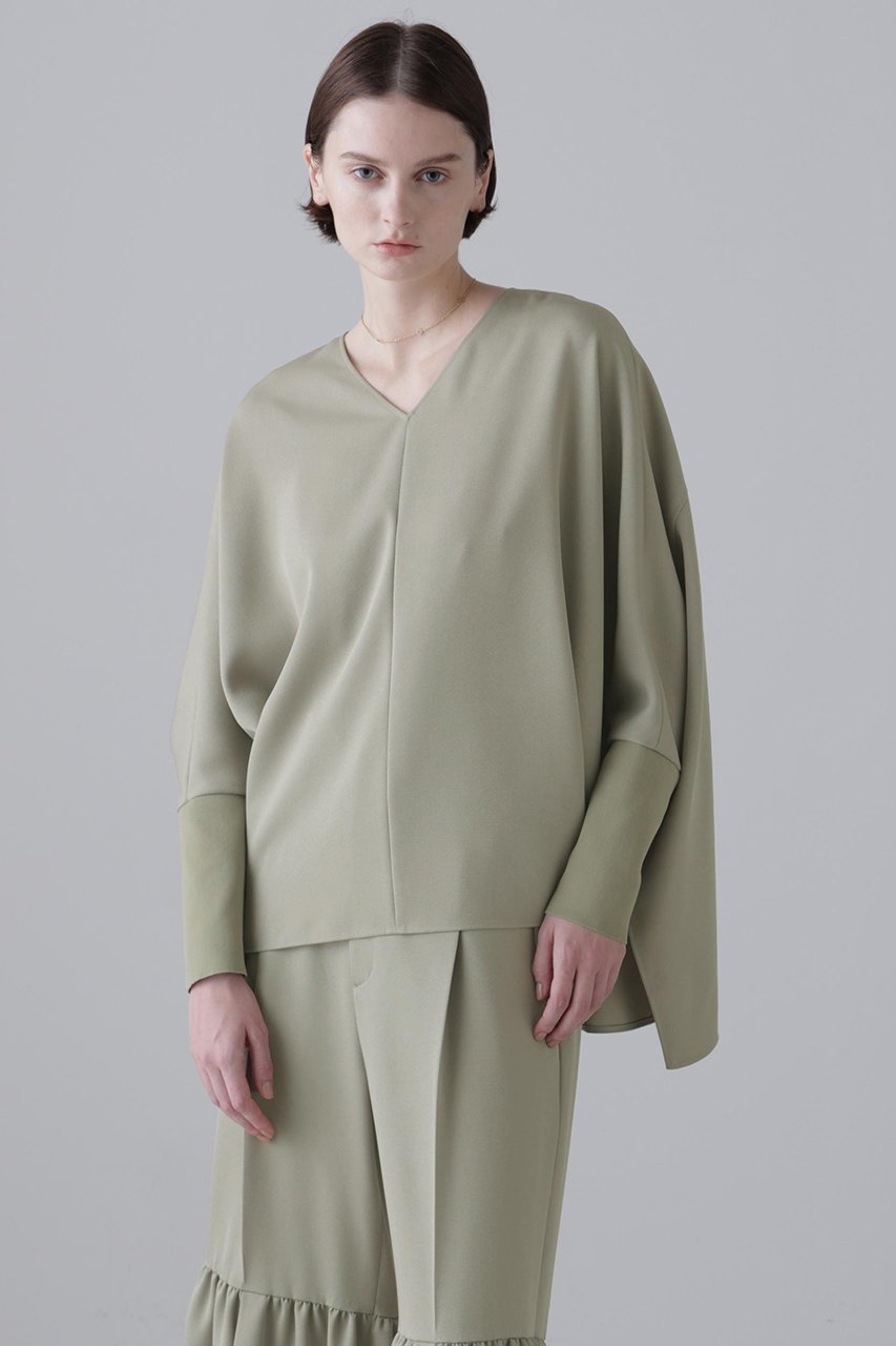 【アドーア/ADORE】のドライカシドスブラウス 人気、トレンドファッション・服の通販 founy(ファニー) 　ファッション　Fashion　レディースファッション　Fashion for Women　トップス・カットソー　Cut & Sew Tops　シャツ・ブラウス・オフィスカジュアル　Elegant Blouses & Button-Ups　おすすめ　Recommended / Our Picks　スリーブ　Sleeve, Long Sleeve / Short Sleeve　セットアップ　Set-Up, Coordinated Outfit　ロング　Long, Long-Length　エレガント 上品　Elegant　再入荷　Restock / Back in Stock　other-2|ID: prp329100004849802 ipo3291000000035853587