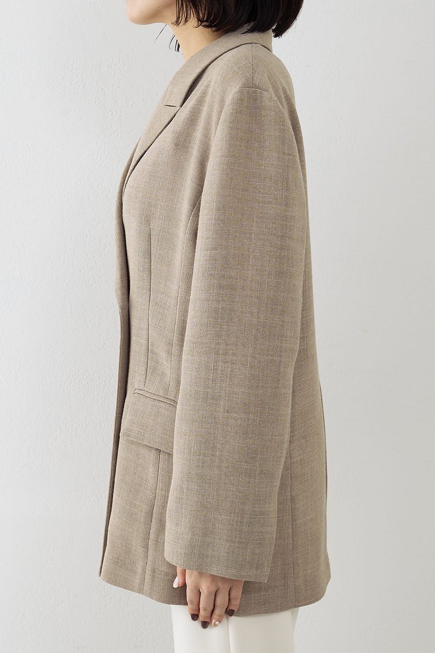 【ウィムガゼット/Whim Gazette】のリネンライクダブルテーラードジャケット 人気、トレンドファッション・服の通販 founy(ファニー) 　ファッション　Fashion　レディースファッション　Fashion for Women　アウター　Coat / Outerwear Collection　レディースジャケット・軽アウター　Jackets　テーラードジャケット / 通勤・きれいめスタイル　Tailored Jackets & Blazers　2026年　2026　おすすめ　Recommended / Our Picks　クール　Cool, Chic　ジャケット　Jacket, Outerwear　セットアップ　Set-Up, Coordinated Outfit　ダブル　Double, Double-Breasted　ドロップ　Drop Shoulder, Dropped Style　エレガント 上品　Elegant　夏　Summer　春　Spring　S/S・春夏　SS, Spring/Summer, Warm Season　other-6|ID: prp329100004849811 ipo3291000000035511285