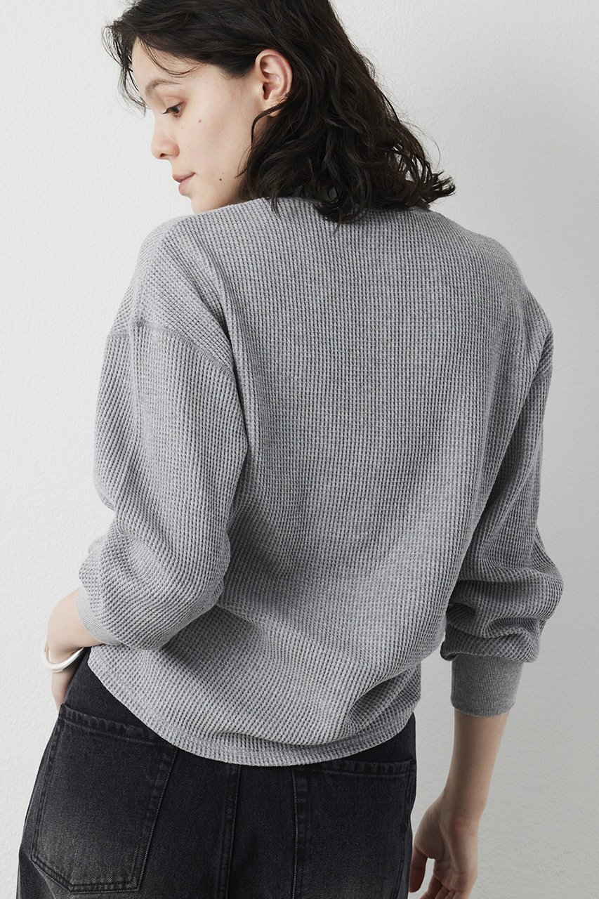【ウィムガゼット/Whim Gazette】のサーマルヘンリープルオーバー 人気、トレンドファッション・服の通販 founy(ファニー) ファッション Fashion レディースファッション Fashion for Women トップス・カットソー Cut & Sew Tops シャツ・ブラウス・オフィスカジュアル Elegant Blouses & Button-Ups ロングTシャツ・Tシャツ Longline T-Shirts & Tees カジュアルプルオーバー・ニットトップス Pullovers & Knit Tops / Casual Pullovers カットソー・ベーシックTシャツ Cut-and-Sewn Tops / Stretch Tees & Basics 2026年 2026 スリーブ Sleeve, Long Sleeve / Short Sleeve ロング Long, Long-Length ワッフル Waffle, Waffle Knit 夏 Summer 春 Spring S/S・春夏 SS, Spring/Summer, Warm Season other-4|ID: prp329100004849812 ipo3291000000035511295