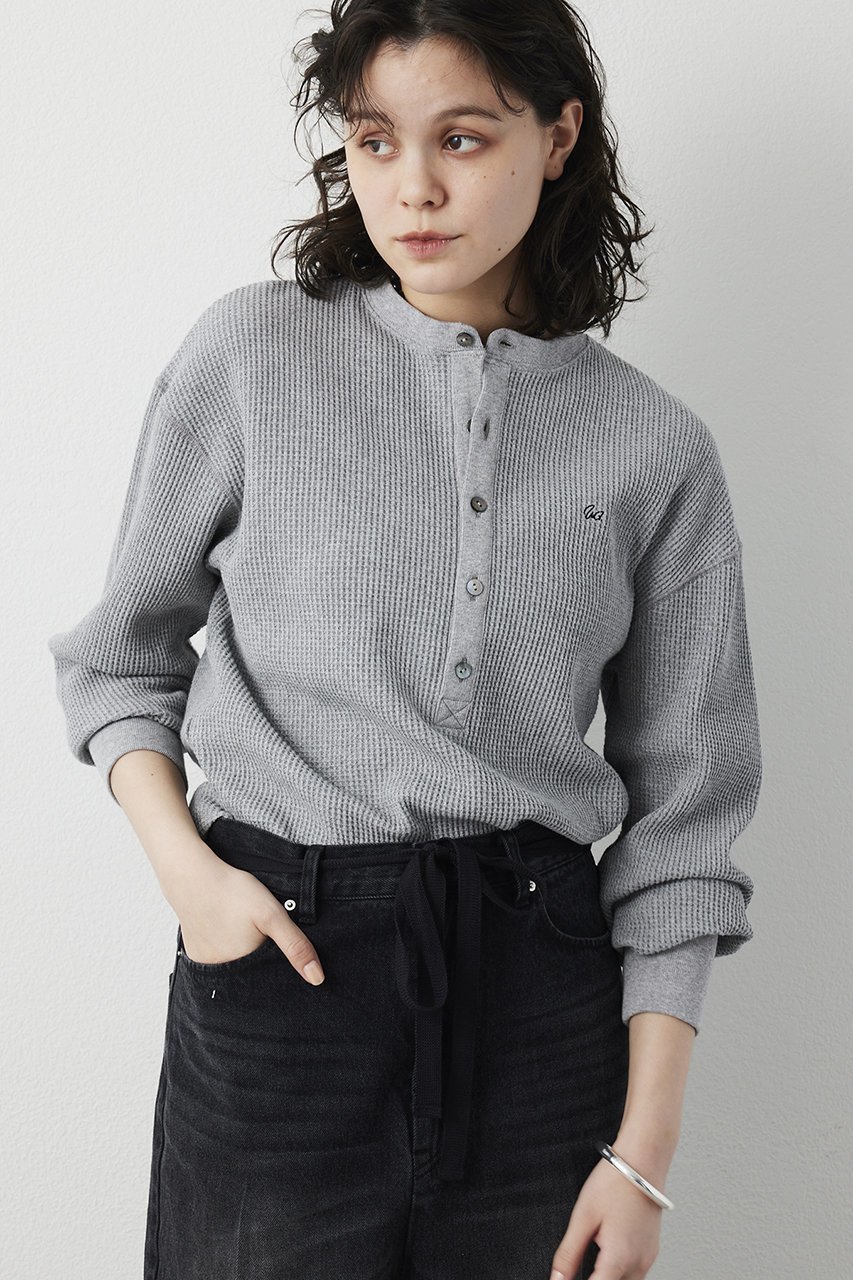 【ウィムガゼット/Whim Gazette】のサーマルヘンリープルオーバー 人気、トレンドファッション・服の通販 founy(ファニー) ファッション Fashion レディースファッション Fashion for Women トップス・カットソー Cut & Sew Tops シャツ・ブラウス・オフィスカジュアル Elegant Blouses & Button-Ups ロングTシャツ・Tシャツ Longline T-Shirts & Tees カジュアルプルオーバー・ニットトップス Pullovers & Knit Tops / Casual Pullovers カットソー・ベーシックTシャツ Cut-and-Sewn Tops / Stretch Tees & Basics 2026年 2026 スリーブ Sleeve, Long Sleeve / Short Sleeve ロング Long, Long-Length ワッフル Waffle, Waffle Knit 夏 Summer 春 Spring S/S・春夏 SS, Spring/Summer, Warm Season other-6|ID: prp329100004849812 ipo3291000000035511297
