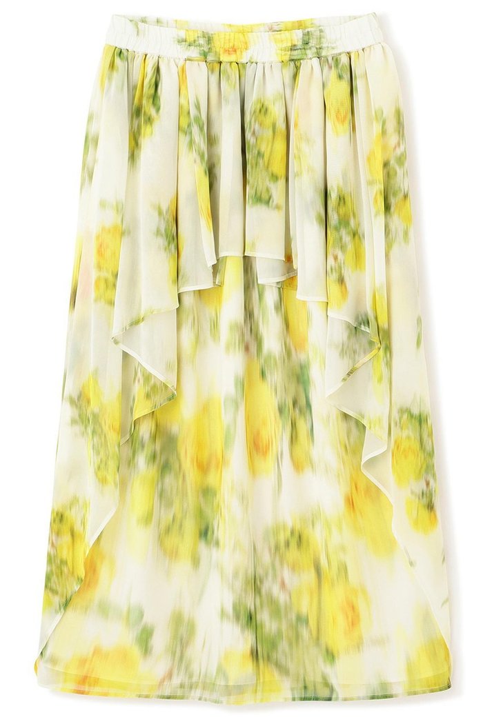 【アドーア/ADORE】のミスティングフラワープリントスカート インテリア・キッズ・メンズ・レディースファッション・服の通販 founy(ファニー) https://founy.com/ ファッション Fashion レディースファッション Fashion for Women スカート Skirts ロングスカート Long Skirts / Maxi & Midi Skirts イエロー Yellow エアリー Airy Texture シフォン Chiffon, Lightweight Fabric ティアード Tiered, Tiered Style フェミニン Feminine, Girly フラワー Flower, Floral フロント Front, Front Design プリント Print, Printed Pattern ロング Long, Long-Length |ID: prp329100004849816 ipo3291000000035998510