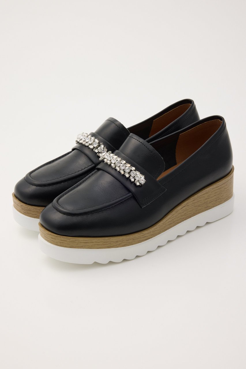 【スタッカート/STACCATO】のオーリンベルトプラットフォーム インテリア・キッズ・メンズ・レディースファッション・服の通販 founy(ファニー) 　ファッション　Fashion　レディースファッション　Fashion for Women　ベルト&ウエストマーク　Belts & Waist Accessories　2026年　2026　ウッド　Wooden Design　エレガント 上品　Elegant　シューズ　Shoes, Footwear　ストーン　Stone, Gem-Like　スリッポン　Slip-On, Loafer　チェーン　Chain, Chain Strap　フラット　Flat, Flat Shoes　今季　This Season, Current Season　厚底　Platform Shoes　夏　Summer　定番　Standard, Basic Item　春　Spring　S/S・春夏　SS, Spring/Summer, Warm Season　ブラック|ID: prp329100004849823 ipo3291000000035511549